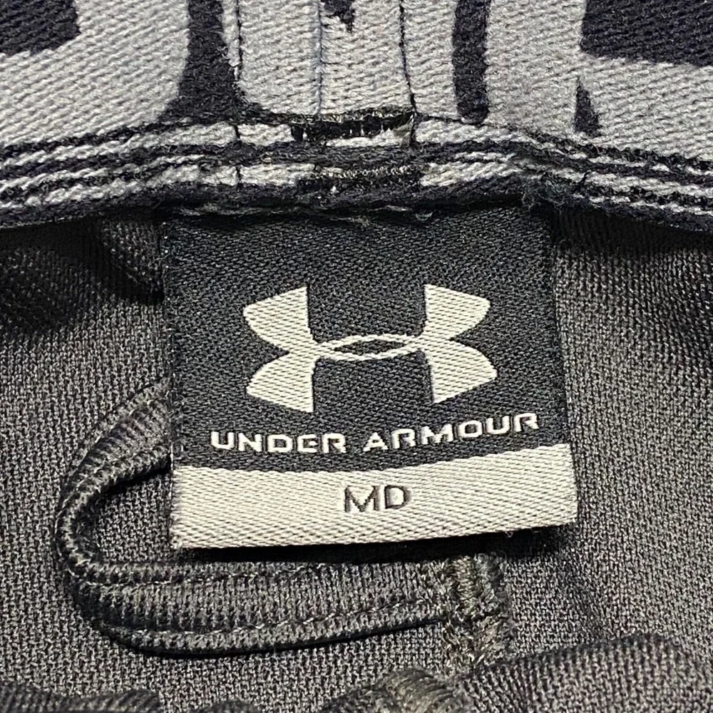 Under Armour Activewear Shorts Men's Medium Grey Neon Yellow 9